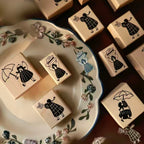 【Yi'er Studio】Wood Rubber Stamp- "Sweet & Simple" Series