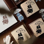 【Yi'er Studio】Wood Rubber Stamp- "Sweet & Simple" Series