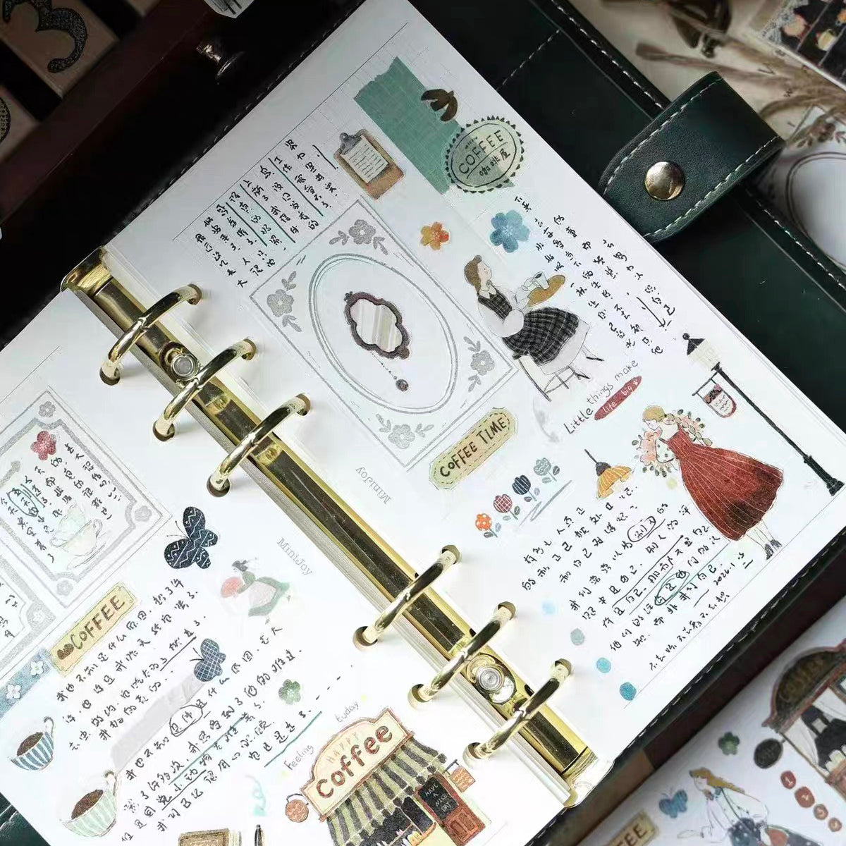 【Yi'er Studio】- Puff Tea Party- Kiss-cut Tape