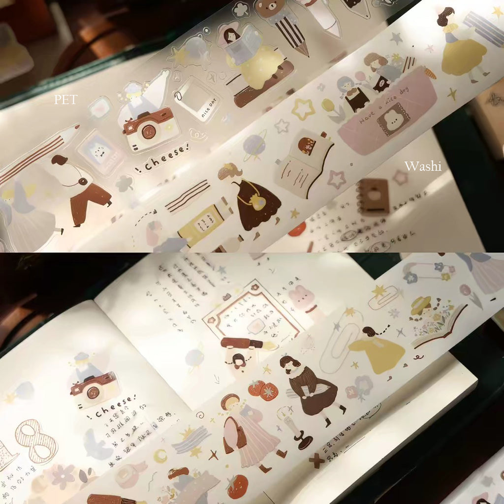 【Yi'er Studio】- The Stationery Planet- Kiss-cut Tape