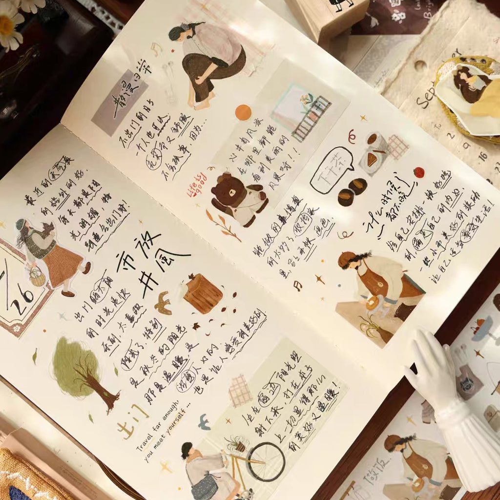 【Yi'er Studio】- Salty Days - Kiss-cut Tape