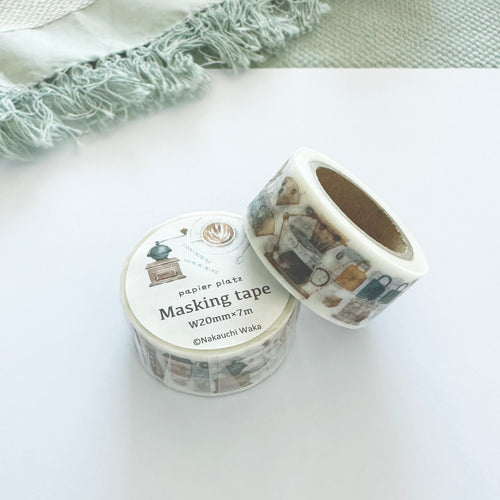 【Papier Platz】Nakai Wakka- Masking Tape- Coffee
