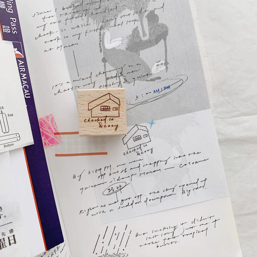 【Partialafra】Travel Log Series Wooden Stamp