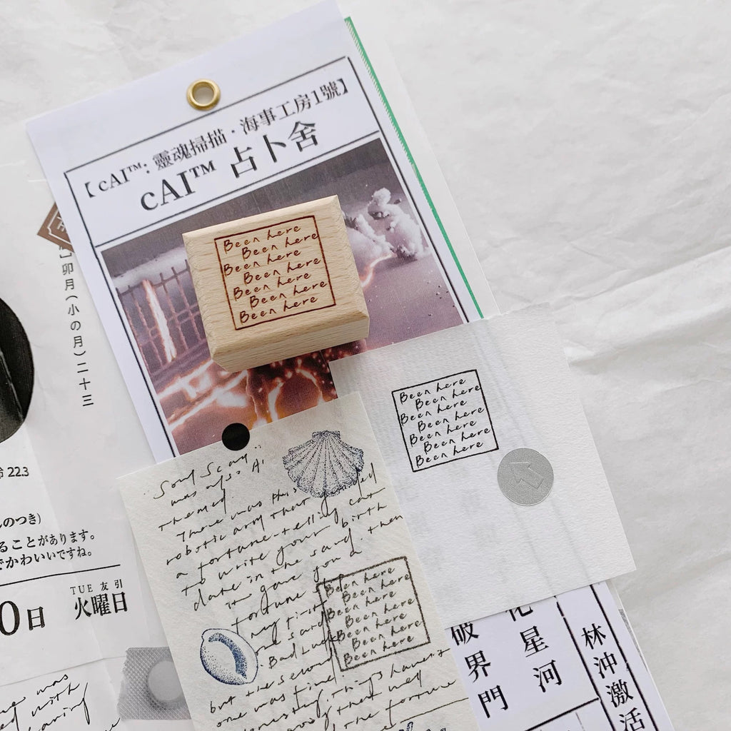 【Partialafra】Travel Log Series Wooden Stamp