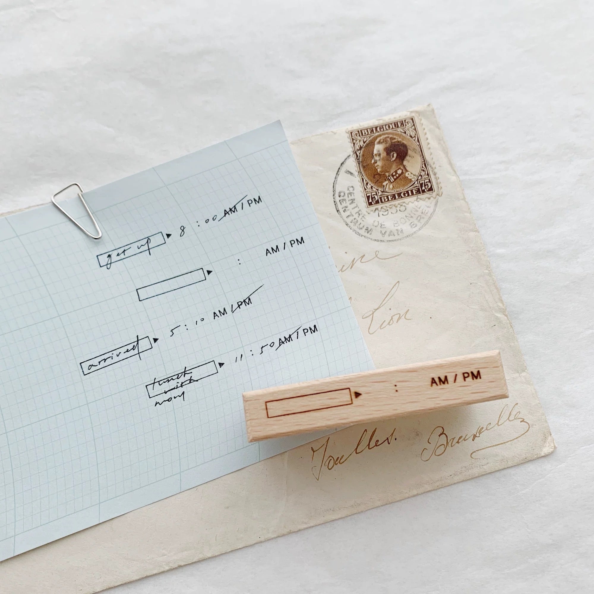 【Partialafra】Travel Log Series Wooden Stamp