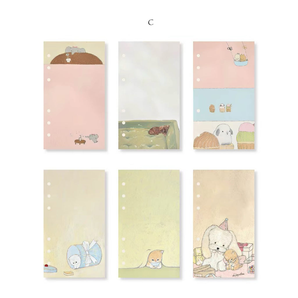 【Square Studio】- Warm & Fuzzy Feelings A6 Personal Refill Insert