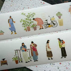 Clear Water Stationery - "Little People" Series Kiss-cut Washi Tape- Little People