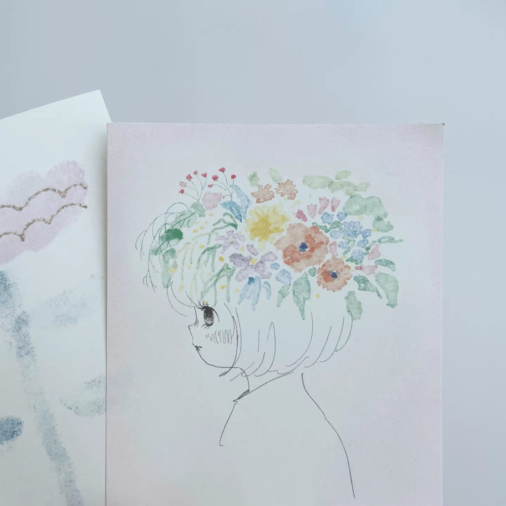 【NECOCHA】 Memo Pad- Flower