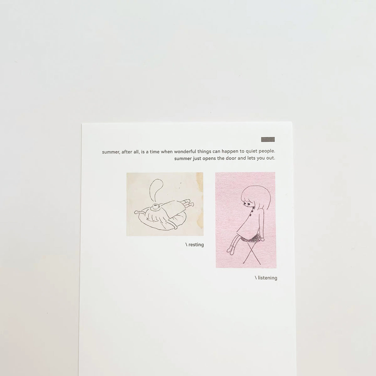 【NECOCHA】Memo Pad - The Quiet Corner