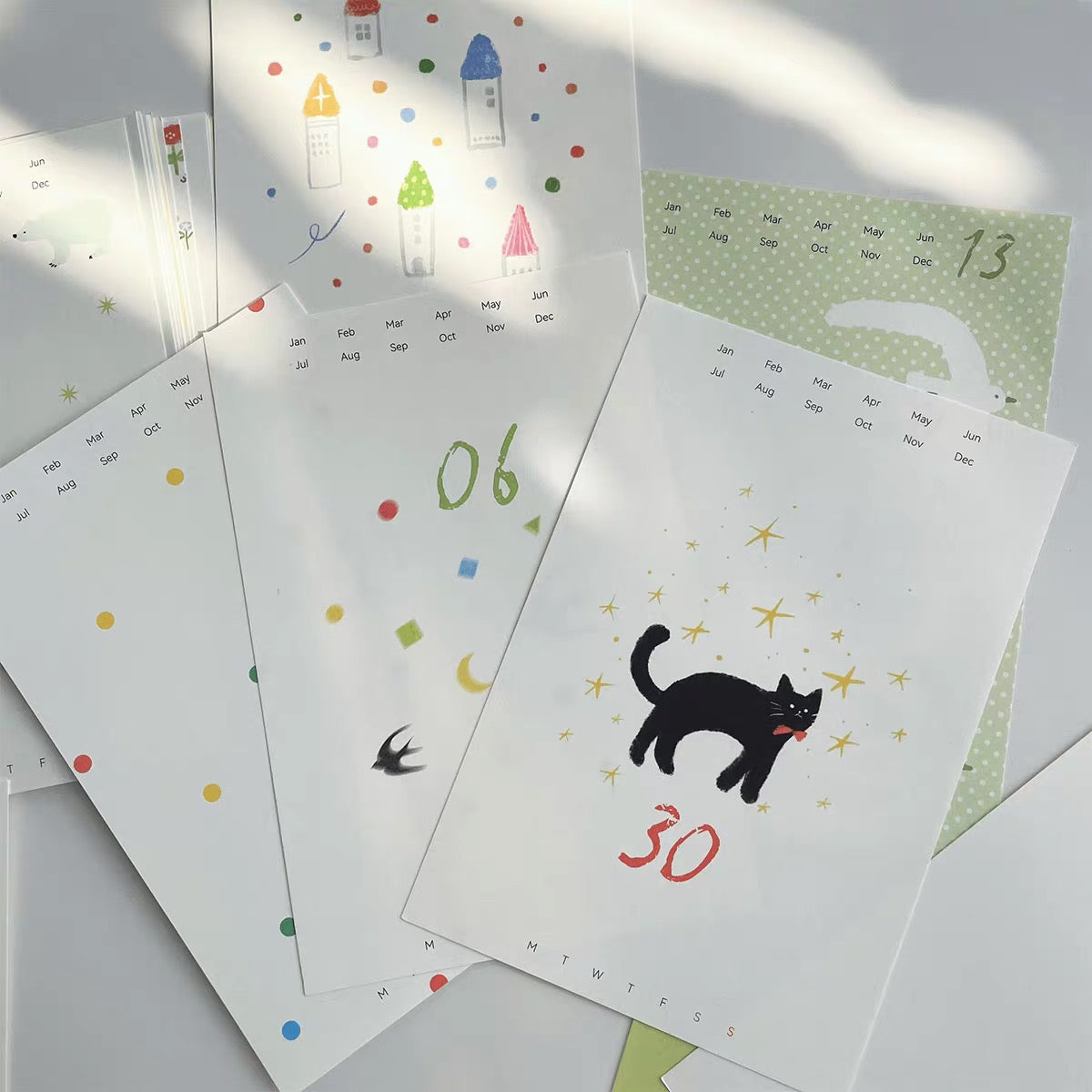 【NECOCHA】"Poetry of Life" Date Memo Pad/ Pocket A7 Refills
