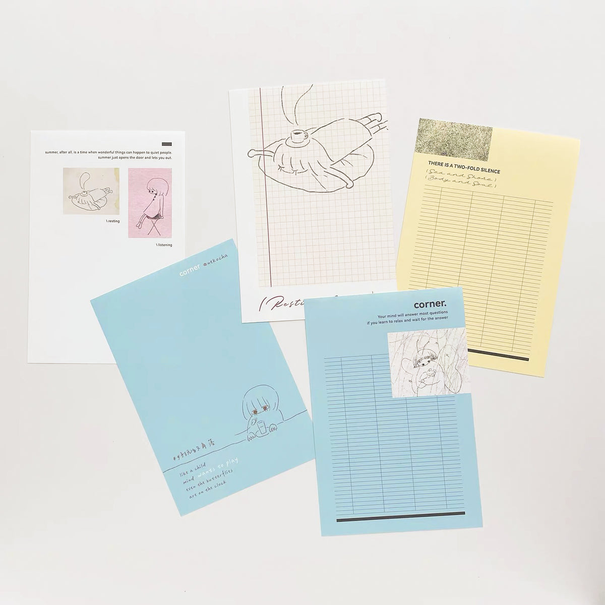 【NECOCHA】Memo Pad - The Quiet Corner