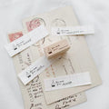【Partialafra X Two Racoons】Wooden Stamp - "Memo" Series