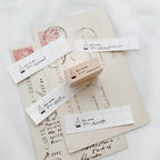 【Partialafra X Two Racoons】Wooden Stamp - "Memo" Series