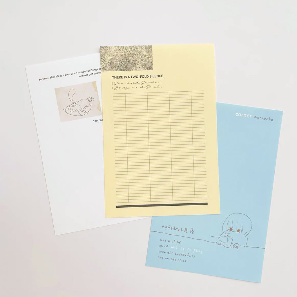 【NECOCHA】Memo Pad - The Quiet Corner