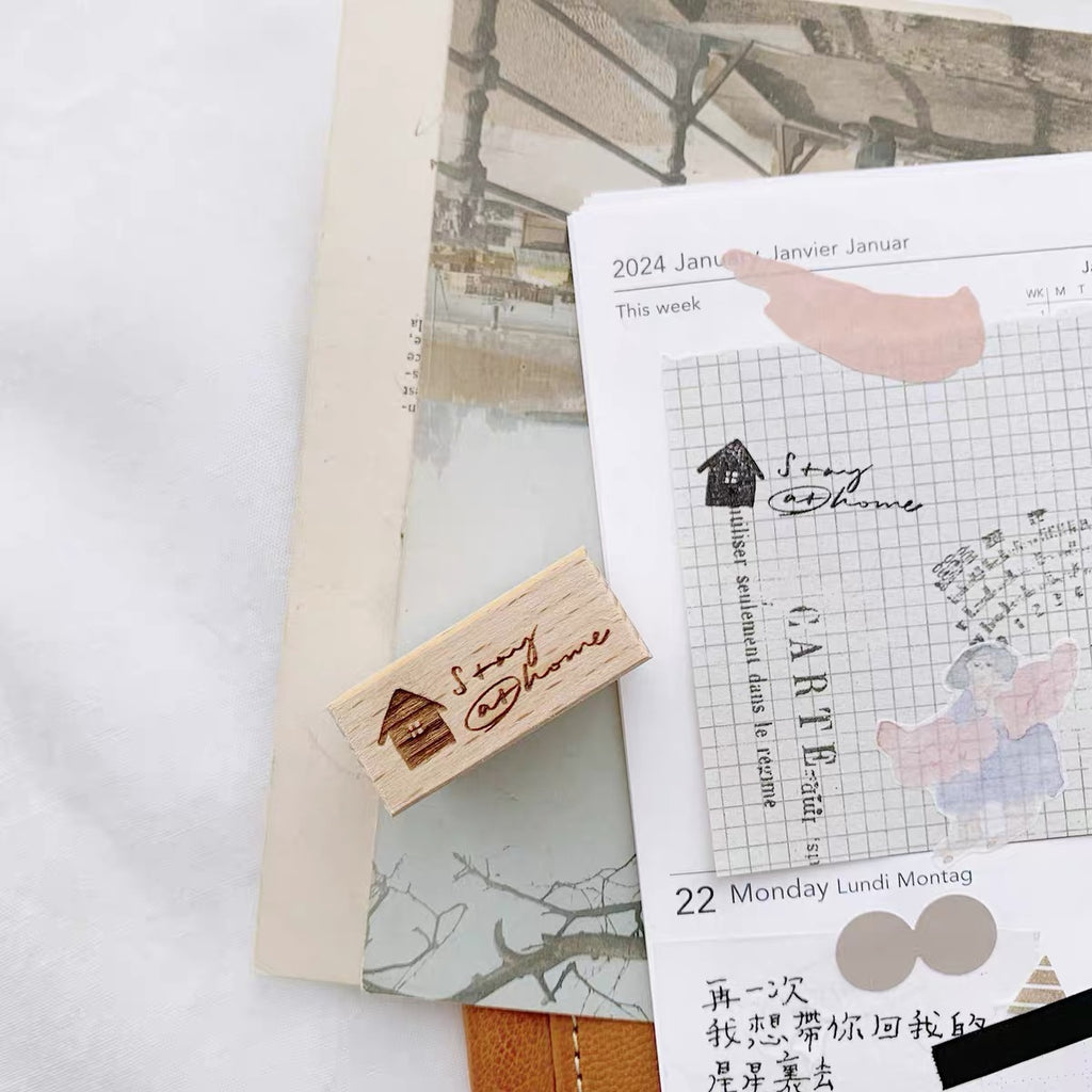 【Partialafra X Two Racoons】Wooden Stamp - "Memo" Series