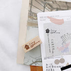【Partialafra X Two Racoons】Wooden Stamp - "Memo" Series
