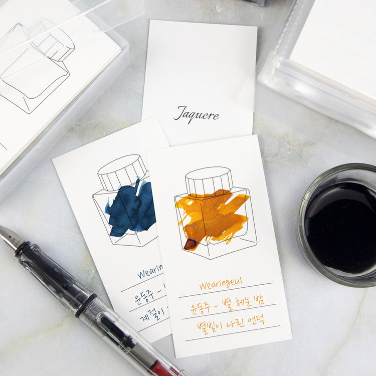 Wearingeul- Ink Color Chart Card- Vertical