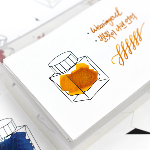 Wearingeul- Ink Color Chart Card- Horizontal