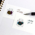Wearingeul- Ink Color Chart Card- Horizontal