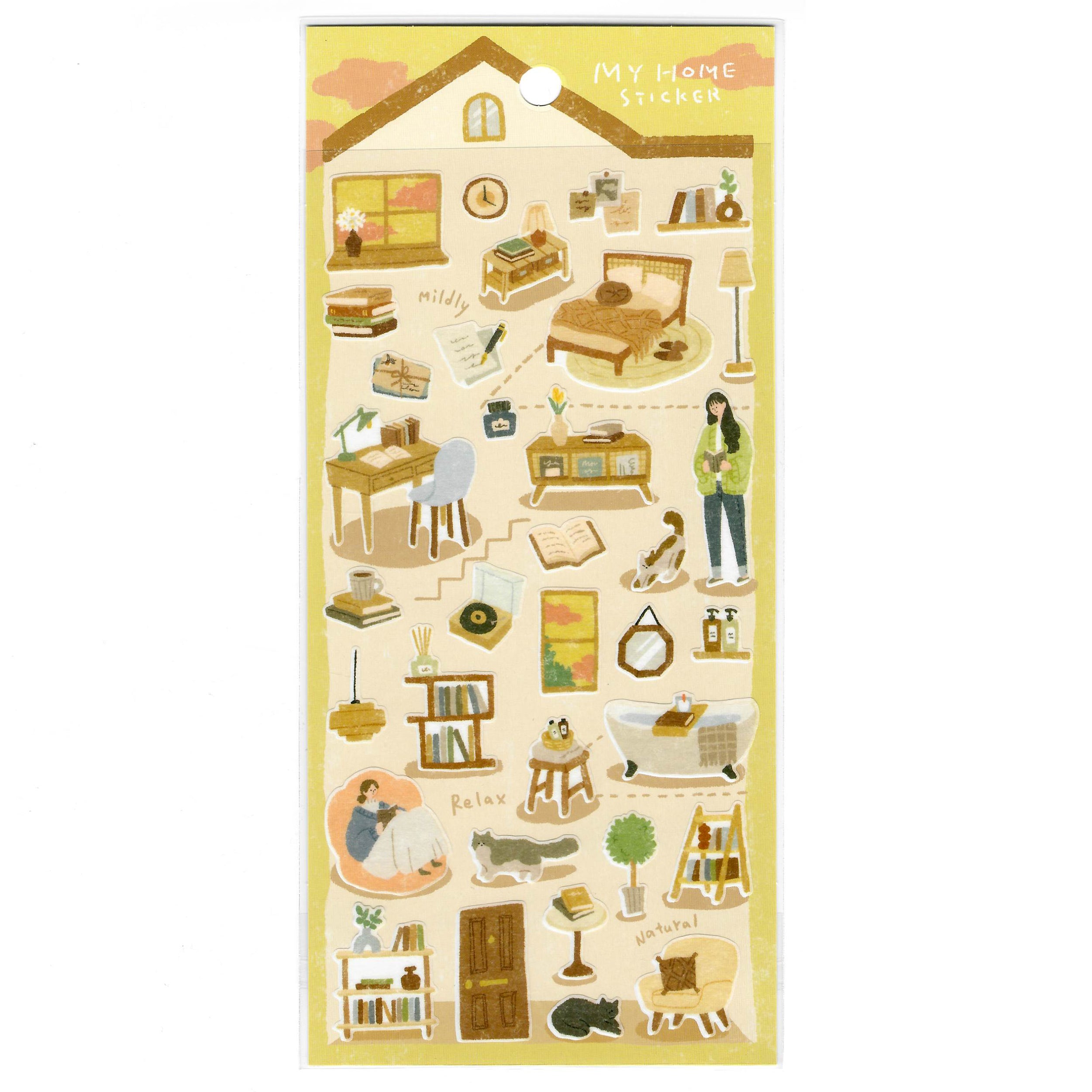 [Mind Wave] My Home Sticker- Reading Time